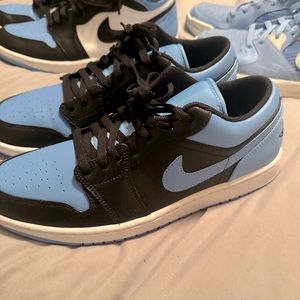 Jordan 1 Low "Black/University Blue" Men's Shoe Size 11.5